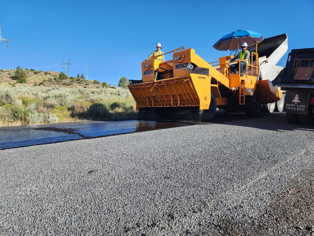 Spreading Chip Rock at Klamath Energy